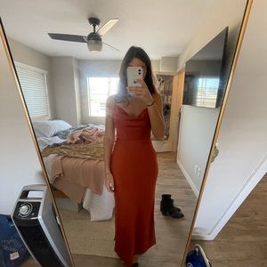 BHLDN Cali Satin Charmeuse Midi Dres